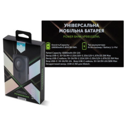 Батарея універсальна Vinga 10000 mAh 22.5W/15W/2.5W Wireless (VPBB1022WL)