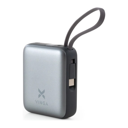Батарея універсальна Vinga 10000 mAh 35W Display Cable (VPBB1035C)