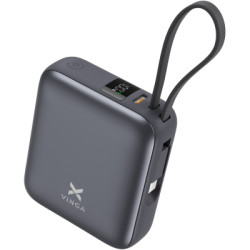 Батарея універсальна Vinga 10000 mAh 35W Display Cable (VPBB1035C)