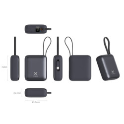 Батарея універсальна Vinga 10000 mAh 35W Display Cable (VPBB1035C)