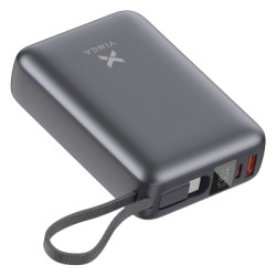 Батарея універсальна Vinga 20000 mAh 45W Display Cable (VPBB2045C)