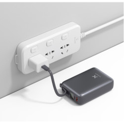 Батарея універсальна Vinga 20000 mAh 45W Display Cable (VPBB2045C)