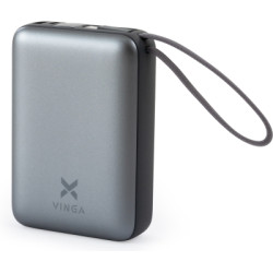 Батарея універсальна Vinga 20000 mAh 45W Display Cable (VPBB2045C)