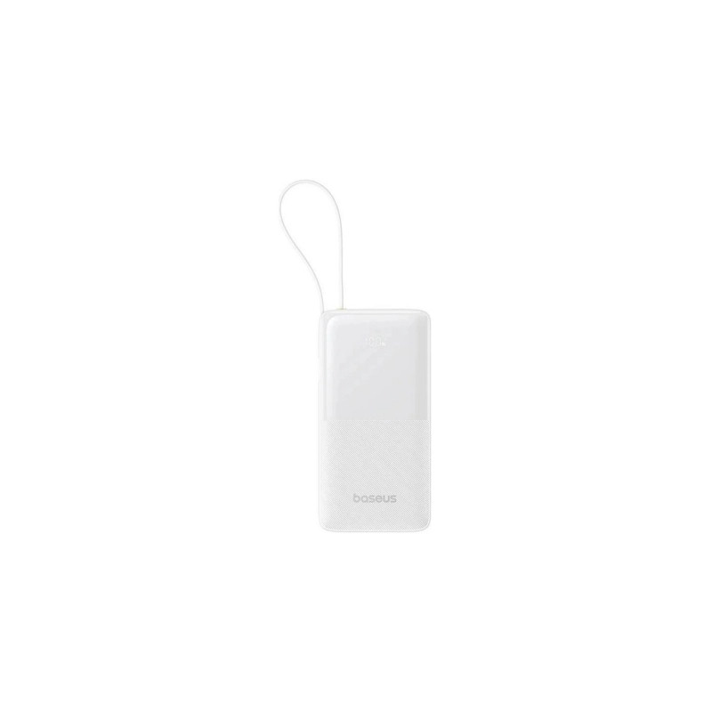 Батарея універсальна Baseus Bipow 2 20000mAh 20W with USB-C cable white (P10077101213-01)