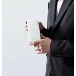 Батарея універсальна Baseus Bipow 2 20000mAh 20W with USB-C cable white (P10077101213-01)