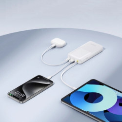 Батарея універсальна Baseus Bipow 2 20000mAh 20W with USB-C cable white (P10077101213-01)