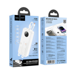 Батарея універсальна HOCO 20000mAh, PD/20W, 22.5W, White (J132A / 42067)