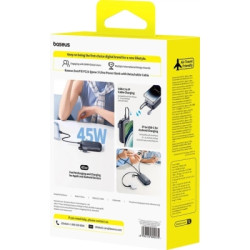 Батарея універсальна Baseus EnerFill FC21 Qpow 3 Ultra 20000mAh 45W Black (E0027P00)