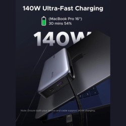 Батарея універсальна Ugreen 25000mAh 165W DualCable (PB552 55995B)