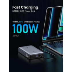 Батарея універсальна Ugreen 20000mAh 100W Two-way Fast Charging (PB720 25188)