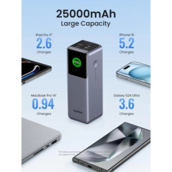 Батарея універсальна Ugreen 25000mAh 200W Nexode Smart Display (PB722 35525B)