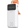 Батарея універсальна Dudao K6Pro+ 20000mAh 10W with USB-C/Lightning/MicroUSB/USB-A cables (6977196682409)