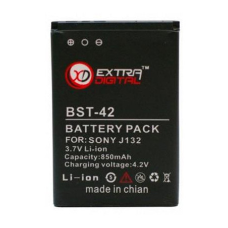 Акумуляторна батарея Extradigital Sony Ericsson BST-42 (850 mAh) (DV00DV6076)