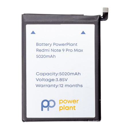 Акумуляторна батарея PowerPlant Xiaomi Redmi Note 9 Pro Max (BN52) 5020mAh (SM220373)