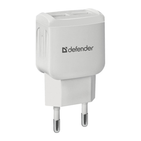 Зарядний пристрій Defender UPA-22 white, 2xUSB, 2.1A (83580)