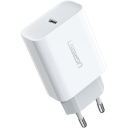 Зарядний пристрій Ugreen CD137 Type-C PD 20W Charger (White) (60450)