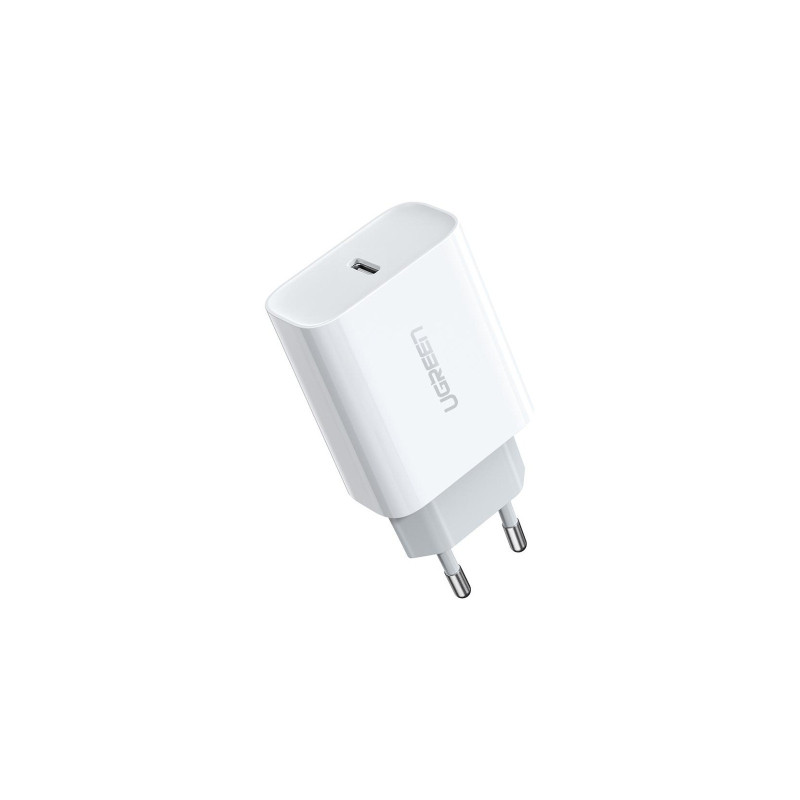 Зарядний пристрій Ugreen CD137 Type-C PD 20W Charger (White) (60450)