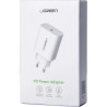 Зарядний пристрій Ugreen CD137 Type-C PD 20W Charger (White) (60450)