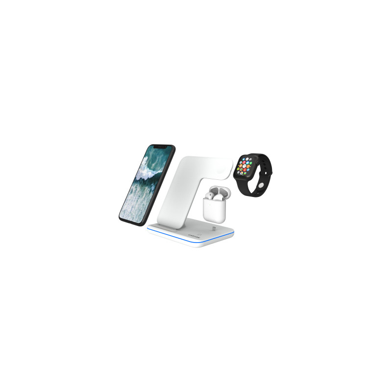 Зарядний пристрій Canyon 3in1 Wireless charger (CNS-WCS302W)
