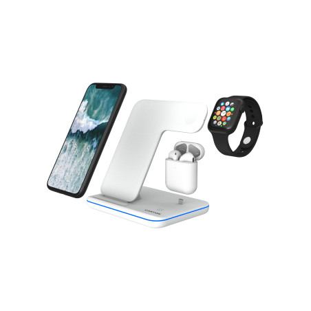 Зарядний пристрій Canyon 3in1 Wireless charger (CNS-WCS302W)