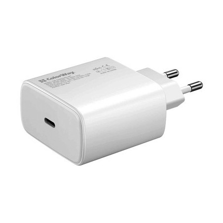Зарядний пристрій ColorWay Power Delivery Port PPS USB Type-C (45W) white (CW-CHS034PD-WT)