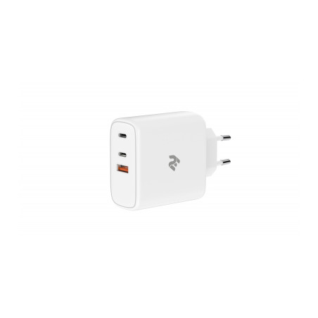 Зарядний пристрій 2E USB-C Wall Charger GaN 65W, white (2E-WC3USB65W-W)