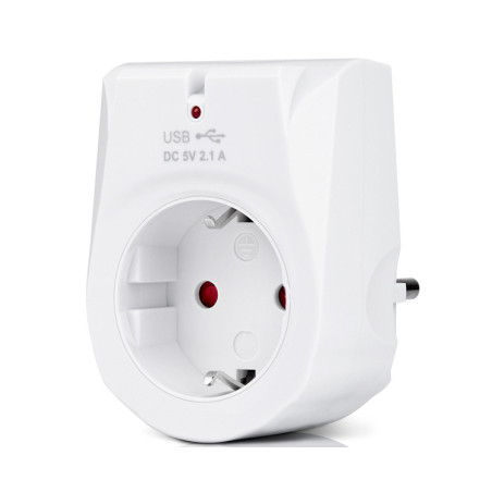 Зарядний пристрій REAL-EL 2*USB 10W (CS-25)