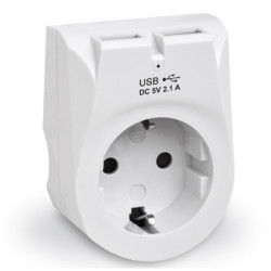 Зарядний пристрій REAL-EL 2*USB 10W (CS-25)