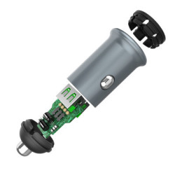 Зарядний пристрій ColorWay 2USB Quick Charge 3.0 (36W) Gray (CW-CHA036Q-GR)