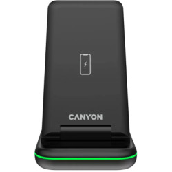 Зарядний пристрій Canyon WS- 304 Foldable 3in1 Wireless charger (CNS-WCS304B)