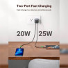 Зарядний пристрій Ugreen 2xUSB 40W GAN (Type-C 25W+20W) PD CD294 (90573)