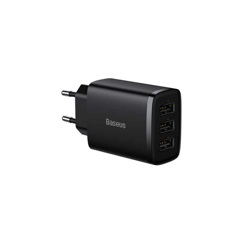 Зарядний пристрій Baseus Compact Charger 3U Black (CCXJ020101)