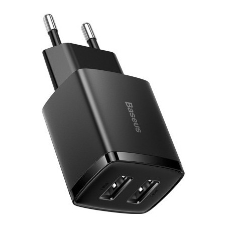 Зарядний пристрій Baseus Compact Charger 2U Black (CCXJ010201)