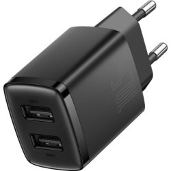 Зарядний пристрій Baseus Compact Charger 2U Black (CCXJ010201)