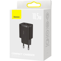 Зарядний пристрій Baseus Compact Charger 2U Black (CCXJ010201)