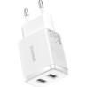 Зарядний пристрій Baseus Compact Charger 2U White (CCXJ010202)