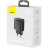 Зарядний пристрій Baseus Compact Quick Charger U+C 20W EU Black (CCXJ-B01)