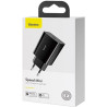 Зарядний пристрій Baseus Speed Mini Quick Charger Black (CCFS-SN01)