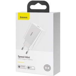 Зарядний пристрій Baseus Speed Mini Quick Charger White (CCFS-SN02)