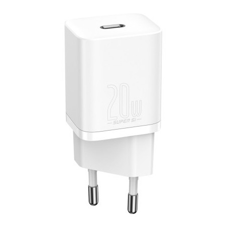 Зарядний пристрій Baseus Super Si Quick Charger 1C 20W EU White (CCSUP-B02)