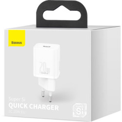Зарядний пристрій Baseus Super Si Quick Charger 1C 20W EU White (CCSUP-B02)