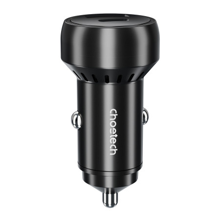 Зарядний пристрій Choetech USB-C+USB-A 60W QC3.0/PD/PPS black (TC0014-BK)