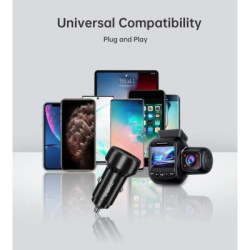 Зарядний пристрій Choetech USB-C+USB-A 60W QC3.0/PD/PPS black (TC0014-BK)