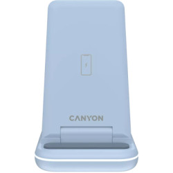 Зарядний пристрій Canyon WS-304 Foldable 3in1 Wireless charger Blue (CNS-WCS304BL)