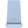 Зарядний пристрій Canyon WS-304 Foldable 3in1 Wireless charger Blue (CNS-WCS304BL)