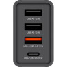 Зарядний пристрій Verbatim USB 30W PD3.0 4-ports black (49700)