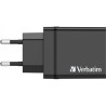 Зарядний пристрій Verbatim USB 30W PD3.0 4-ports black (49700)