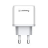 Зарядний пристрій ColorWay Power Delivery Port PPS USB (Type-C PD+ USB QC3.0) (45W) white (CW-CHS042PD-WT)