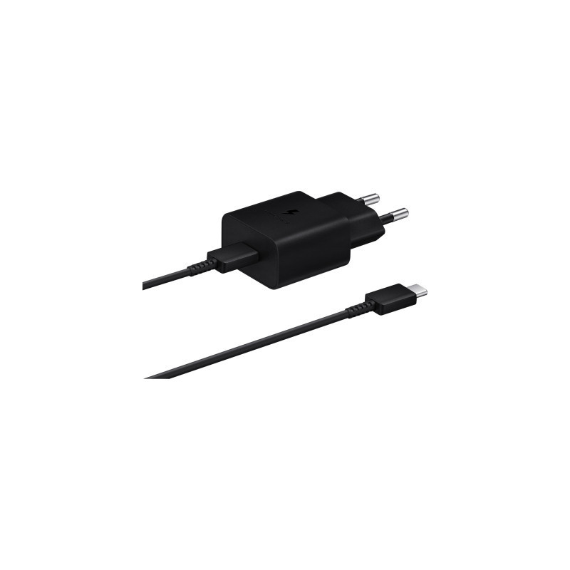 Зарядний пристрій Samsung USB-С 15W Black + Cable USB-C 1m (EP-T1510XBEGEU)