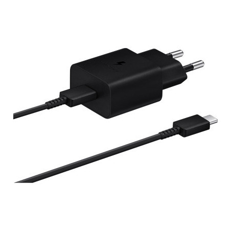 Зарядний пристрій Samsung USB-С 15W Black + Cable USB-C 1m (EP-T1510XBEGEU)